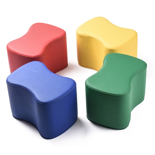 Bintiva Soft Seats, Butterfly Shaped, 4-Piece Set - SC-BTFLY-4-PRM-BT