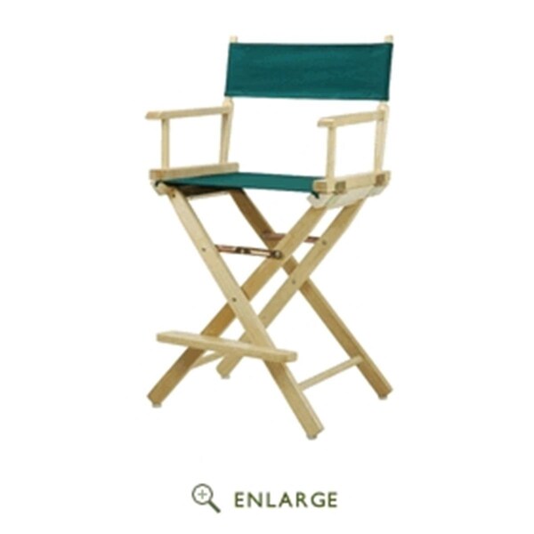 Betterbeds 220-00-021-32 24 in. Directors Chair Natural Frame with Hunter Green Canvas - BE4268158