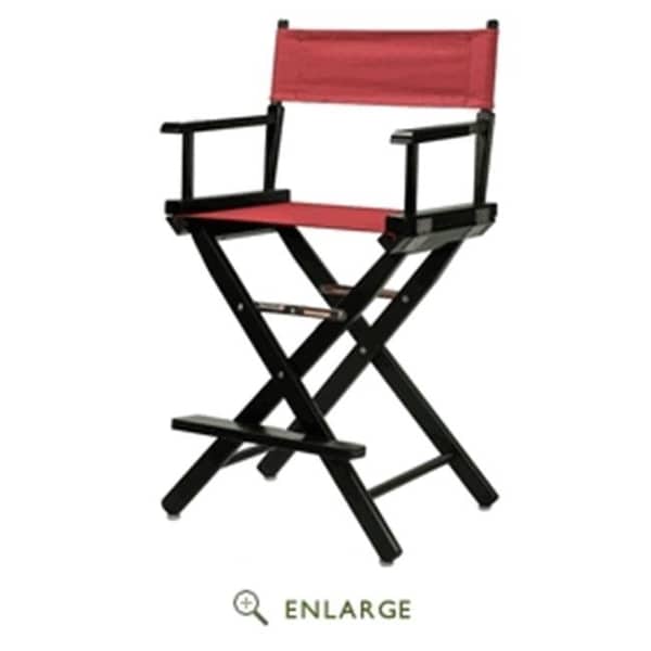 Casual Home Casual Home 220-02-021-48 24 in. Directors Chair Black Frame with Burgundy Canvas - 220-02/021-48