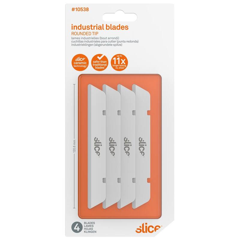 Slice Industrial Blades Rounded Tip (6 Packs of 4) - 10538