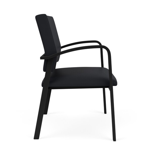 Lesro Newport Bariatric Chair Metal Frame, Black, MD Black Upholstery - NP1401