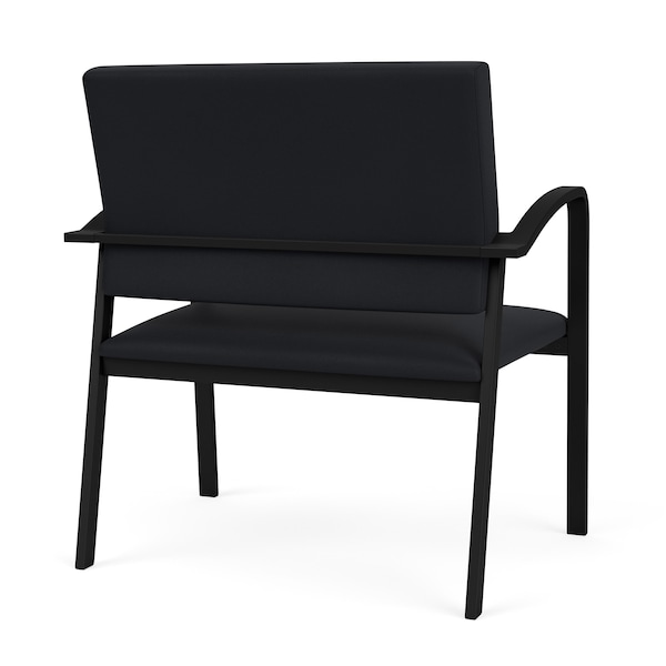 Lesro Newport Bariatric Chair Metal Frame, Black, MD Black Upholstery - NP1401
