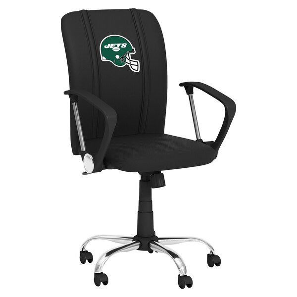 Dreamseat Curve Task Chair with New York Jets Helmet Logo - XZOCCURVE-PSNFL21017