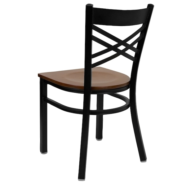 Flash Furniture Hercules Restaurant Chair, 16-1/2 in W 17" L 32-1/4" H - XU-6FOBXBK-CHYW-GG