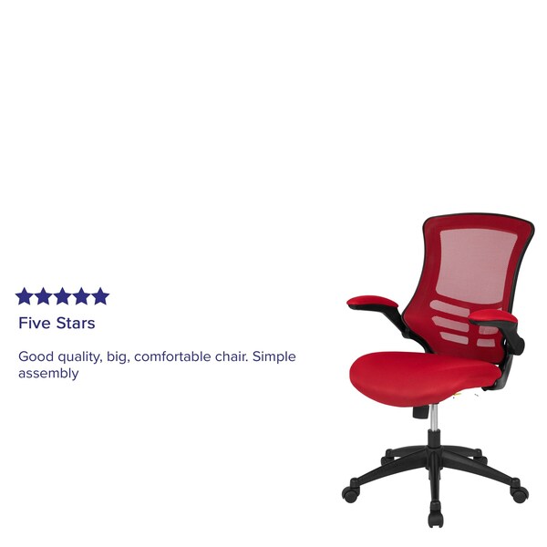 Flash Furniture Mesh Ergonomic Chair, Red Mesh - BL-X-5M-RED-GG