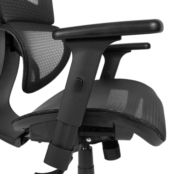 Flash Furniture Office Chair, Mesh, Black - H-LC-1388F-1K-BK-GG