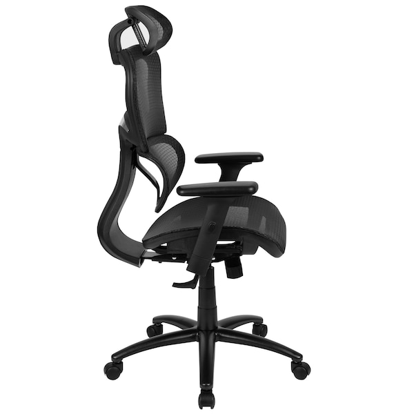 Flash Furniture Office Chair, Mesh, Black - H-LC-1388F-1K-BK-GG