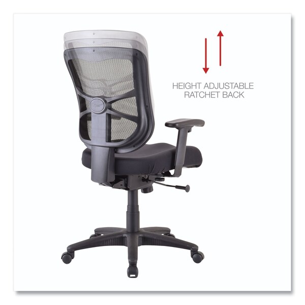 Alera Task Chair Elusion(TM) Mesh Mid-Back Swivel/Tilt Chair, Padded Arms, 18-3/4" to 22-3/8" Height - ALEEL42BME10B