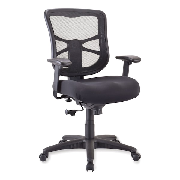 Alera Task Chair Elusion(TM) Mesh Mid-Back Swivel/Tilt Chair, Padded Arms, 18-3/4" to 22-3/8" Height - ALEEL42BME10B