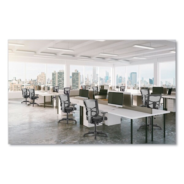 Alera Task Chair Elusion(TM) Mesh Mid-Back Swivel/Tilt Chair, Padded Arms, 18-3/4" to 22-3/8" Height - ALEEL42BME10B
