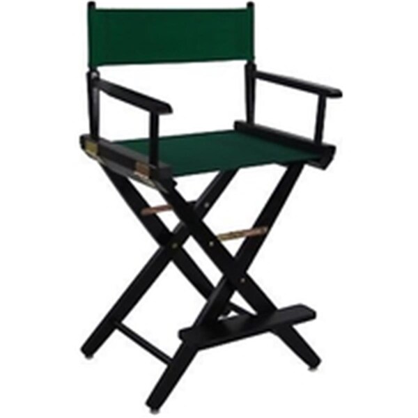 Doba-Bnt 206-22-032-32 24 in. Extra-Wide Premium Directors Chair, Black Frame with Hunter Green Color Cover - SA3283859