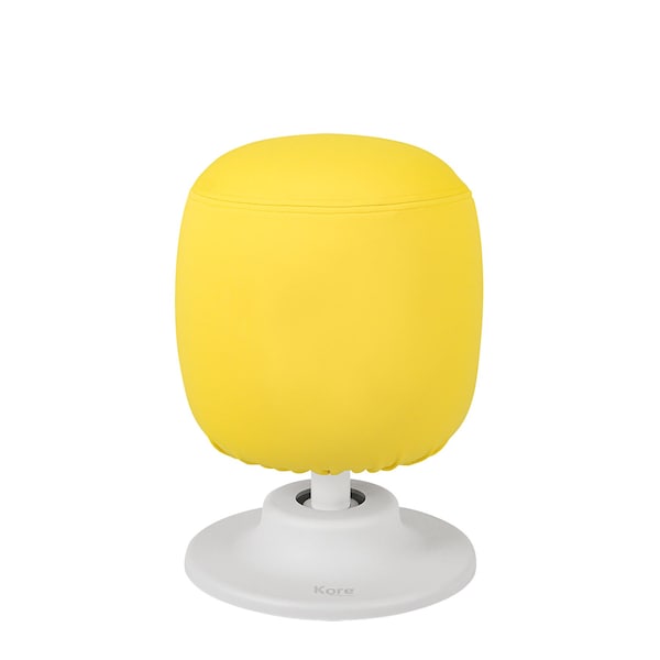 Kore Design Kids Adjustable Pivot Stool, Tall, 16.5in. to 21in., Yellow - KDAP-2524WK