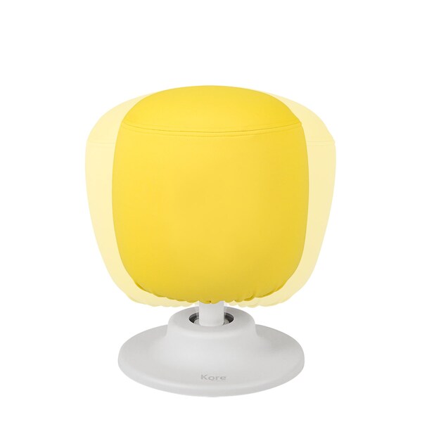 Kore Design Kids Adjustable Pivot Stool, Tall, 16.5in. to 21in., Yellow - KDAP-2524WK