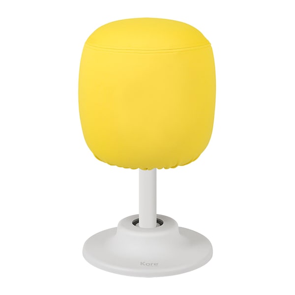 Kore Design Kids Adjustable Pivot Stool, Tall, 16.5in. to 21in., Yellow - KDAP-2524WK