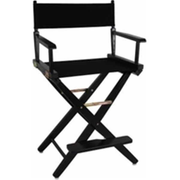 Doba-Bnt 206-22-032-15 24 in. Extra-Wide Premium Directors Chair, Black Frame with Black Color Cover - SA3286565