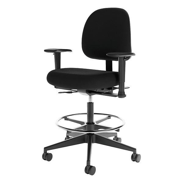 Cramer Task Chair, 27-1/2"W, Black, Foam, 350lb - FSMH4-2RK-2B