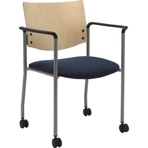 Kfi Side/Guest Chair, w/Arms, Casters - CS1311SL-SP22-2310