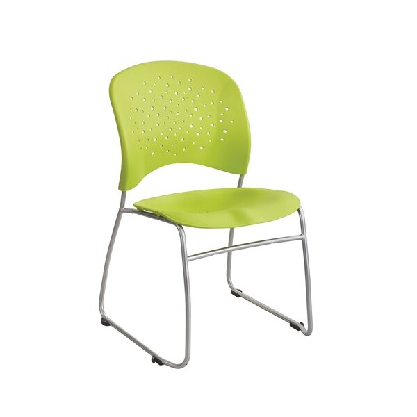 Safco Reve Guest Chair Sled Base Round Ba, PK2 - 6804GN