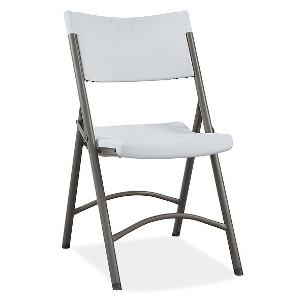Lorell Blow Molded Folding Chairs, Steel Frm, PK4 - LLR62515