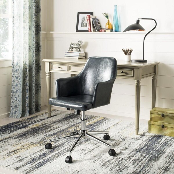 Safavieh Cadence Swivel Office Chair Dark Grey & Chrome - OCH7500C