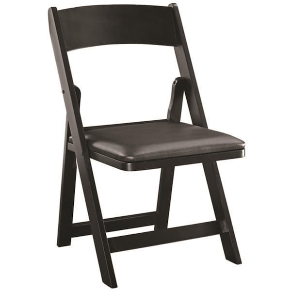 Trato 21 x 19 x 33 in. Folding Game Chair - Black - TR3172455