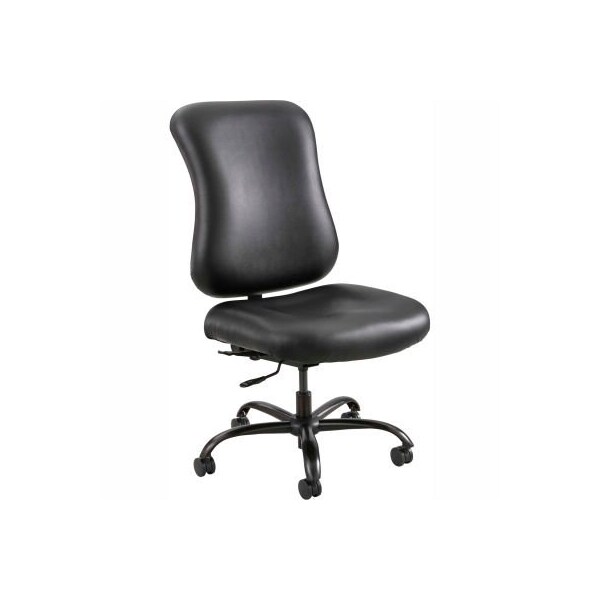 Safco Safco Optimus Leather 400lb Capacity, Black - 3592BL