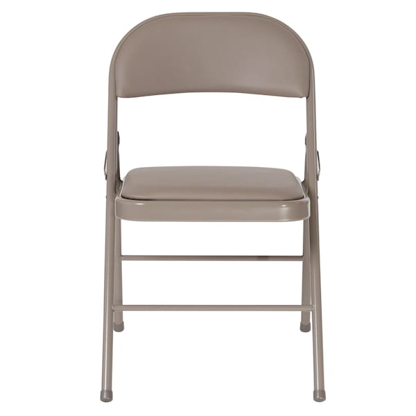 Flash Furniture Folding Chair, Vinyl, Gray - HA-F003D-GY-GG