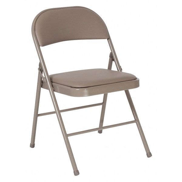 Flash Furniture Folding Chair, Vinyl, Gray - HA-F003D-GY-GG