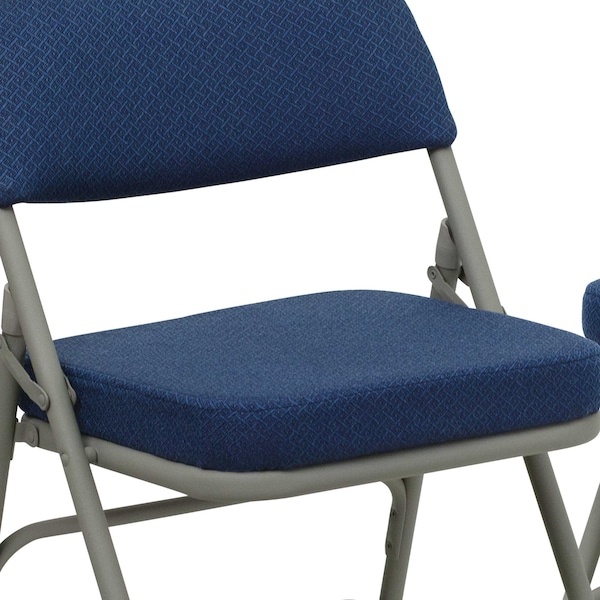 Flash Furniture Navy Fabric Folding Chair - 2-HA-MC320AF-NVY-GG