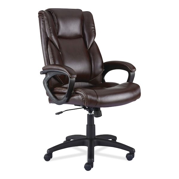Alera Alera Brosna Series Mid-Back Task Chair, Supports Up to 250 lb, 18.15" to 21.77" Seat Height, Brown - ALEBRN42B59