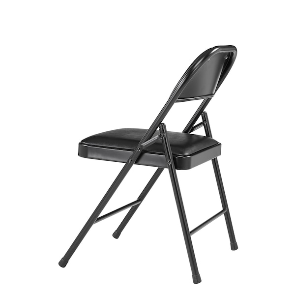 National Public Seating Commercialine Folding Chair, Vnyl, Blk, PK4 - 950