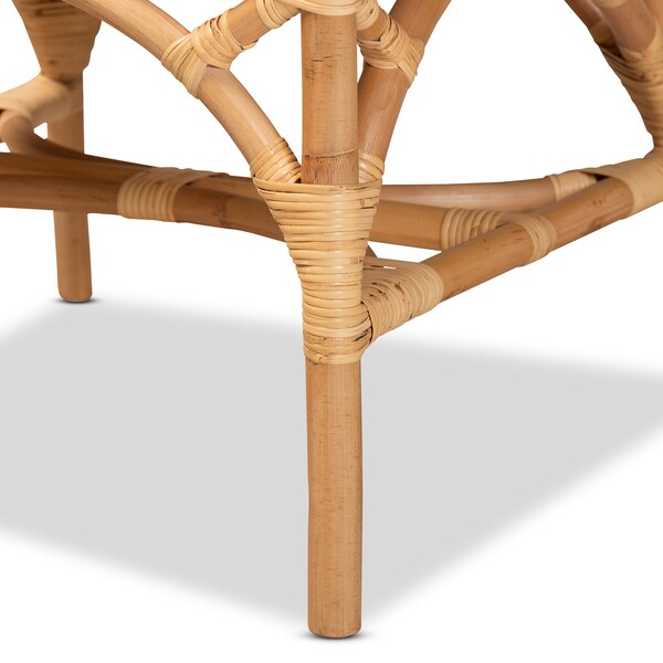 Baxton Studio Delta Modern and Contemporary Natural Finished Rattan Armchair - 185-11881-ZORO