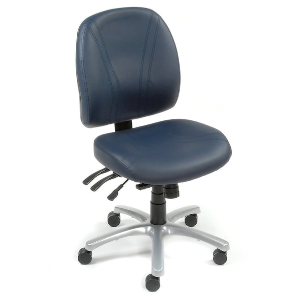 Global Industrial Ergonomic Anti-bacterial 8 Way Adjustable Chair - Blue - 250605BL
