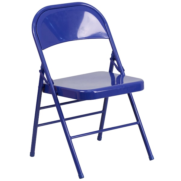 Flash Furniture Folding Chair, Cobalt Blue - HF3-BLUE-GG