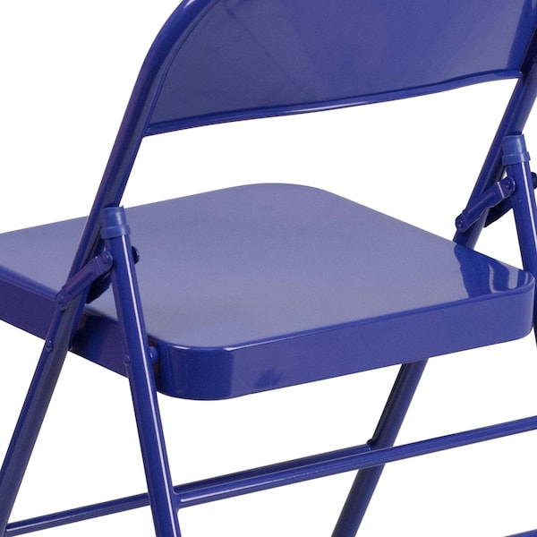 Flash Furniture Folding Chair, Cobalt Blue - HF3-BLUE-GG