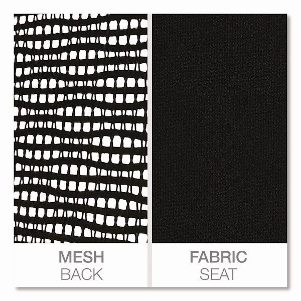 Alera Faseny Series Big and Tall Manager Chair, Up to 400 lbs, 17.48" to 21.73" Seat Height, Black - ALEFN44B14