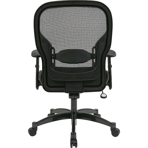 Office Star Executive Chair Managers Chair, Adjustable Arms, 18-3/4" to 22-3/4" Height, Mesh, Black - 2300