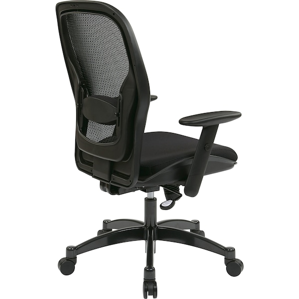 Office Star Executive Chair Managers Chair, Adjustable Arms, 18-3/4" to 22-3/4" Height, Mesh, Black - 2300