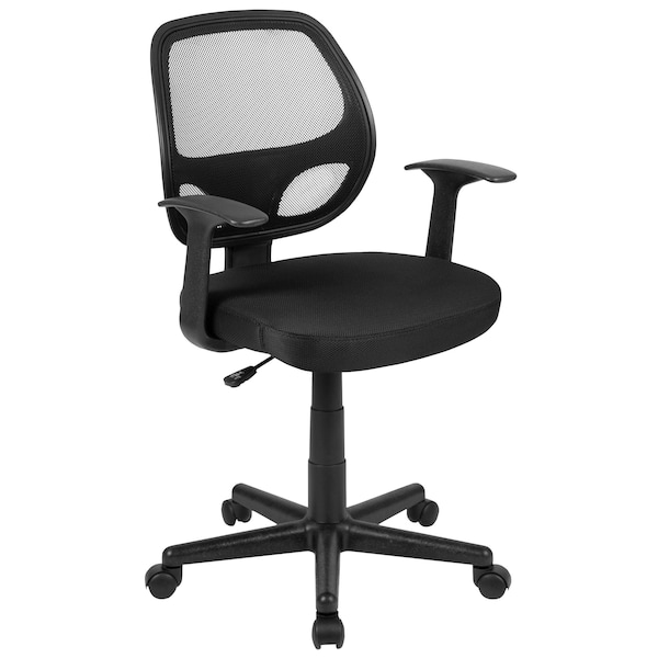 Flash Furniture Mesh Task Chair, Black - LF-118P-T-BK-GG