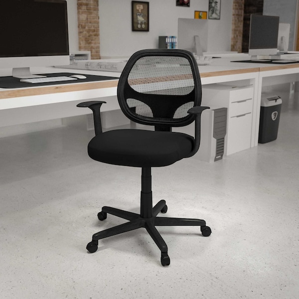 Flash Furniture Mesh Task Chair, Black - LF-118P-T-BK-GG