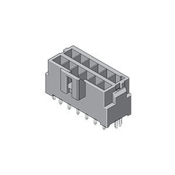 Molex Vertical Header, 3.50 Mm Pitch, Dual Row, 16 Circuits, With Solder Clips - 1722991316