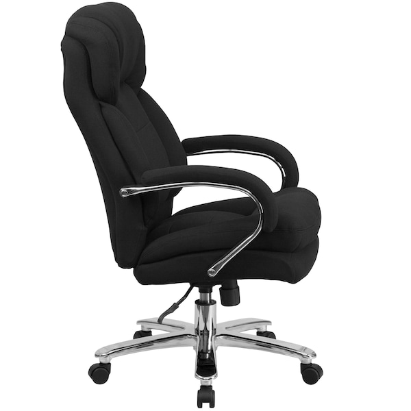 Flash Furniture Hercules Office Chair, Black Seat, Gray Back, 28 in W 31" L 49" H, Padded Loop, Fabric Seat - GO-2078-GG