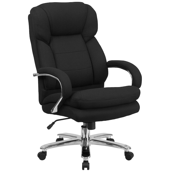 Flash Furniture Hercules Office Chair, Black Seat, Gray Back, 28 in W 31" L 49" H, Padded Loop, Fabric Seat - GO-2078-GG