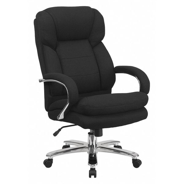 Flash Furniture Hercules Office Chair, Black Seat, Gray Back, 28 in W 31" L 49" H, Padded Loop, Fabric Seat - GO-2078-GG