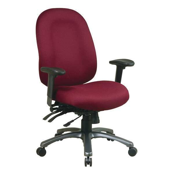 Office Star Desk Chair Desk Chair, Adjustable Arms, 22" Height, Fabric - 8511-227