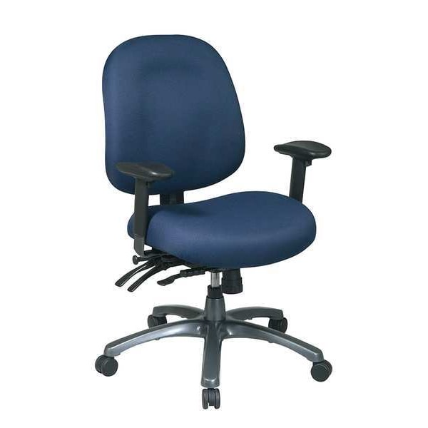 Office Star Desk Chair Desk Chair, Adjustable Arms, 22" Height, Fabric - 8512-225