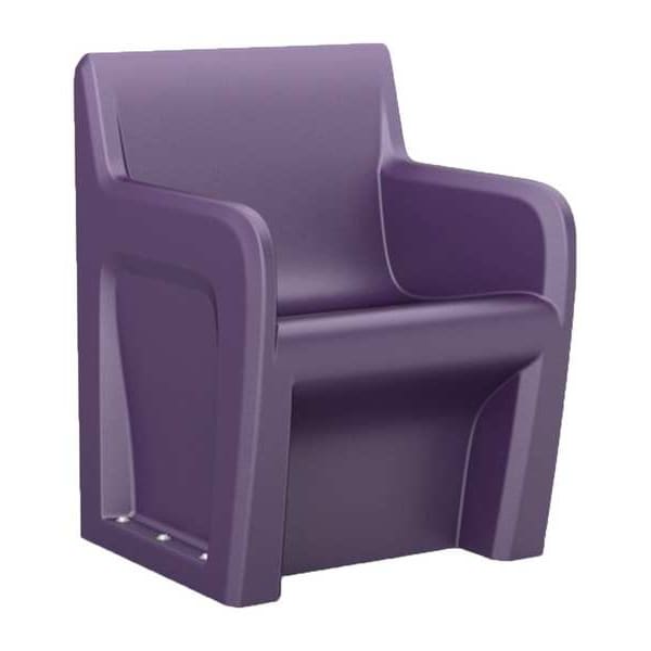 Cortech Arm Chair, Indigo Seat, 24 in W 24 in L 33 in H, Polyethylene Seat - 106484IG