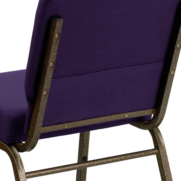 Flash Furniture Hercules Church Chair, 21-1/4 in W 25" L 33" H, Fabric Seat - FD-CH0221-4-GV-ROY-GG