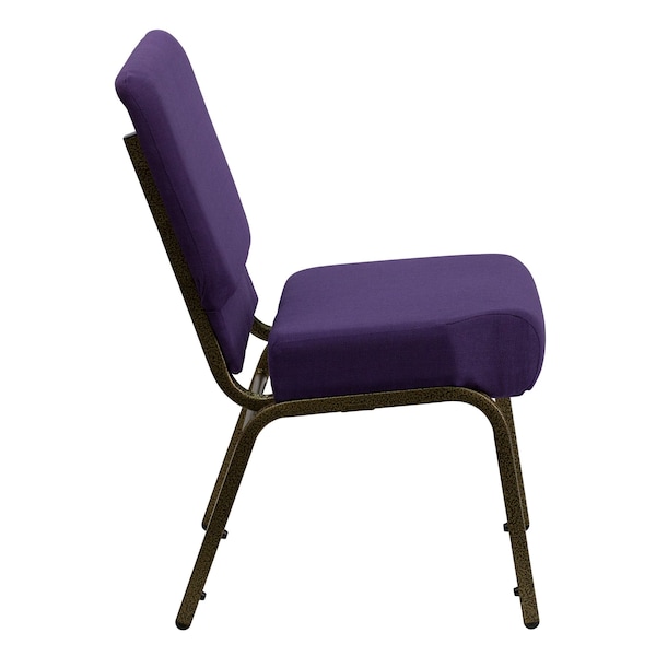 Flash Furniture Hercules Church Chair, 21-1/4 in W 25" L 33" H, Fabric Seat - FD-CH0221-4-GV-ROY-GG