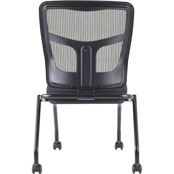 Lorell Chair, Fabric Seat, Mesh Back, Metal Frame, PK2 - 84385